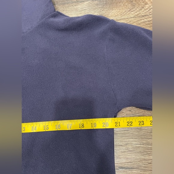 Dudley Stephens Dunning Pullover Navy Blue Terry Fleece Sz S - Picture 7 of 9